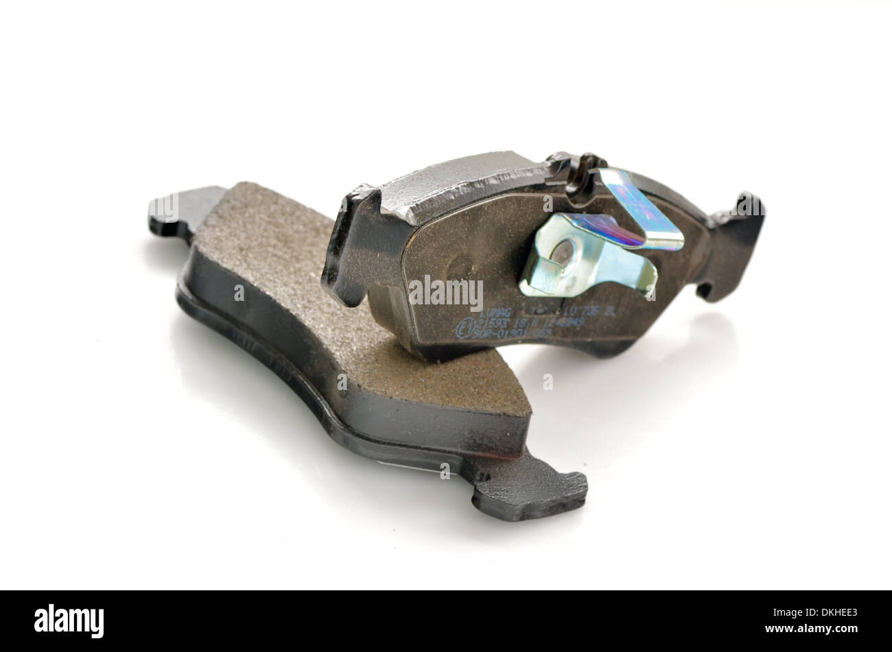 Auto-Bremsbeläge-Shooting im studio Stockfoto