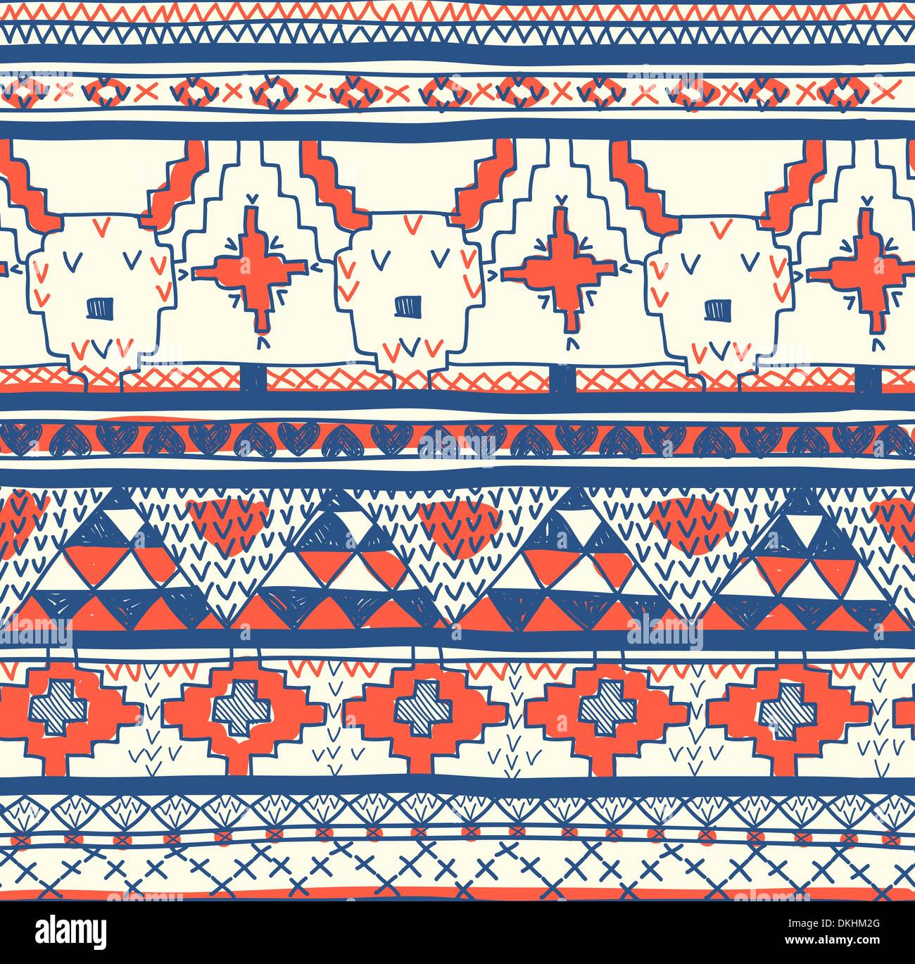 Weihnachten Vektor Musterdesign mit gestrickten Hirschen Stock Vektor