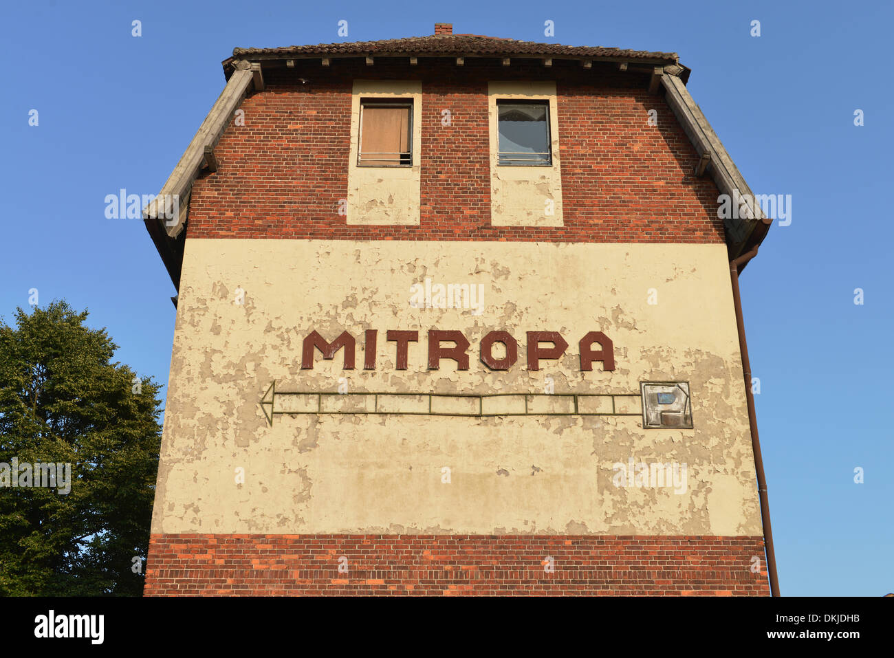 Mitropa, Bahnhof, Pasewalk, Mecklenburg-Vorpommern, Deutschland Stockfoto