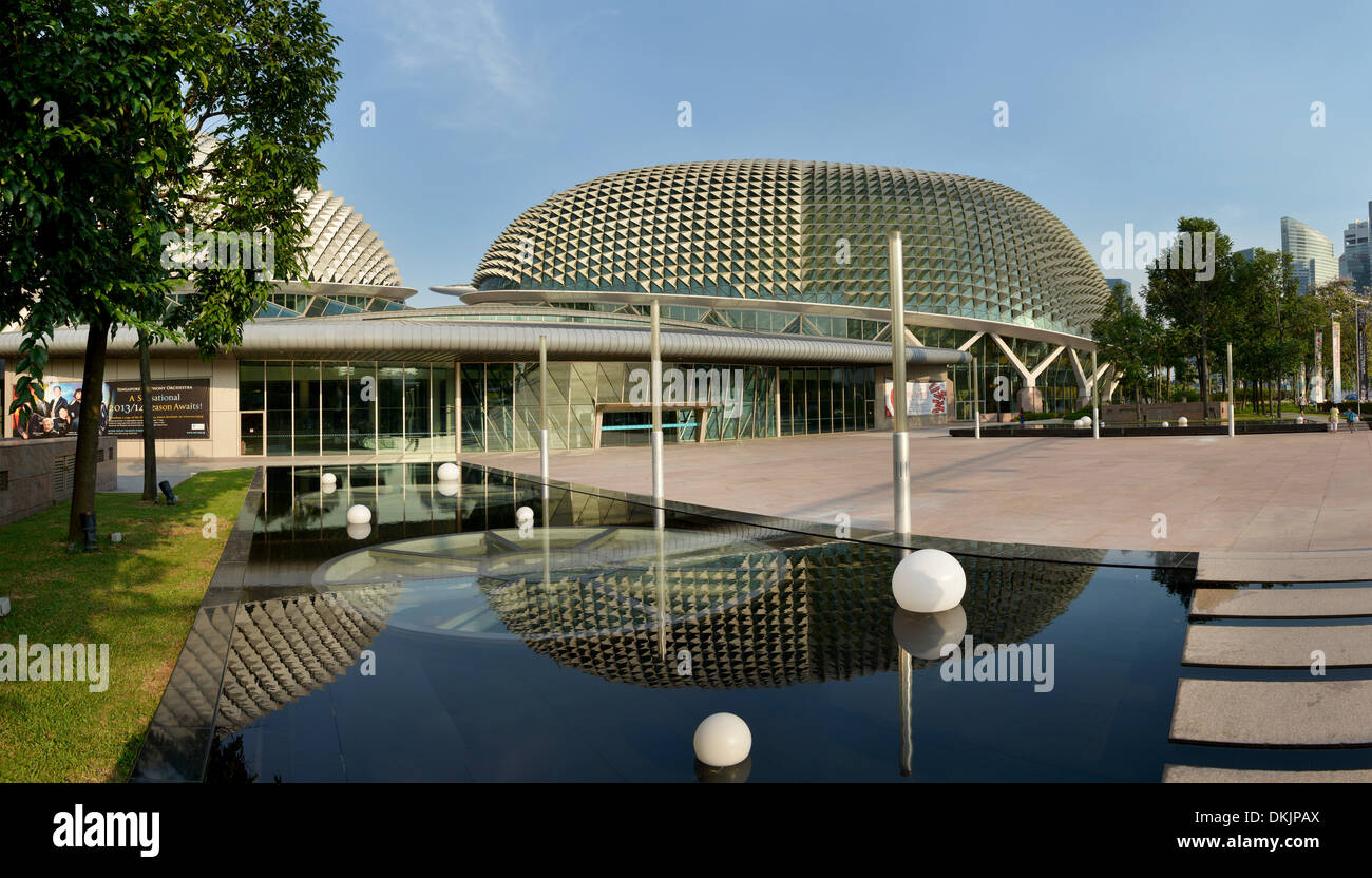 Esplanade Theatres on the Bay, Singapur Stockfoto