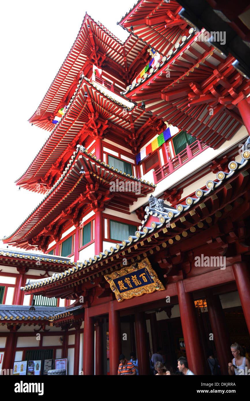 Buddha Tooth Relic Temple, South Bridge Road, Singapur Stockfoto