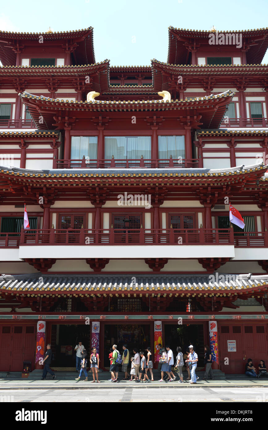 Buddha Tooth Relic Temple, South Bridge Road, Singapur Stockfoto