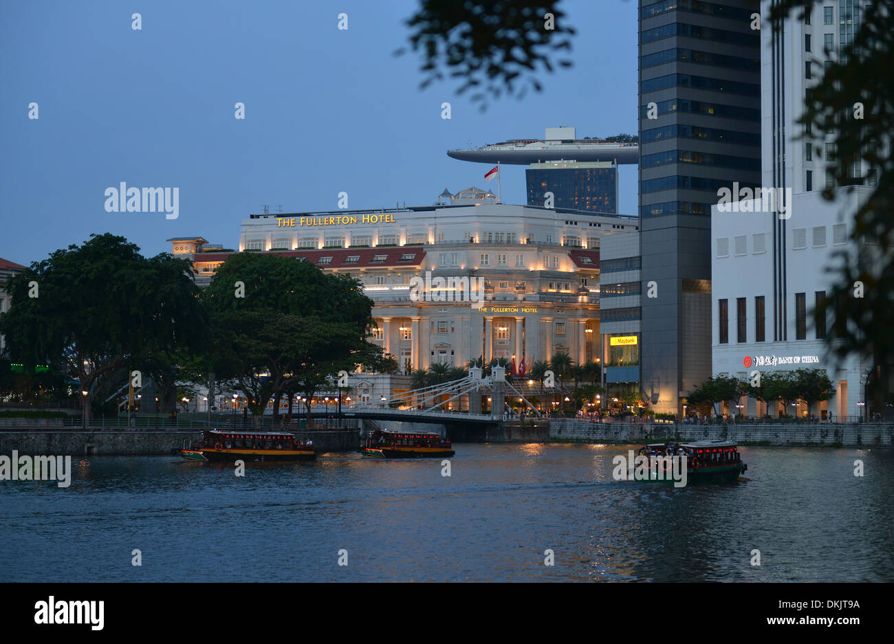 Fullerton Hotel, Singapur Stockfoto