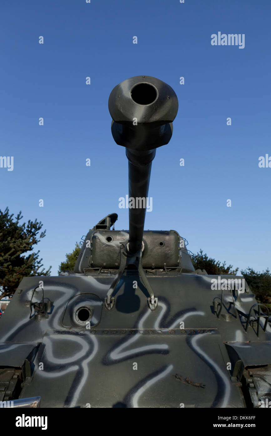 M4 A3 Sherman Tank Gewehrlauf und Turm Stockfoto