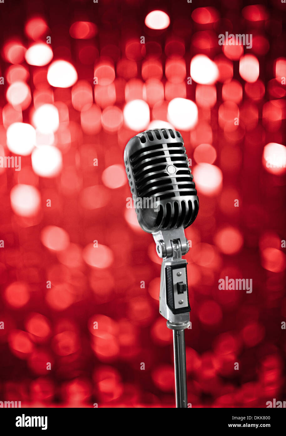 Retro-Mikrofon Stockfoto