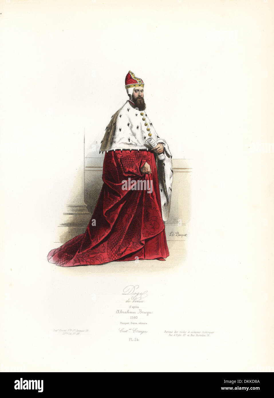 Doge von Venedig nach Abraham de Bruyn, 1580. Stockfoto