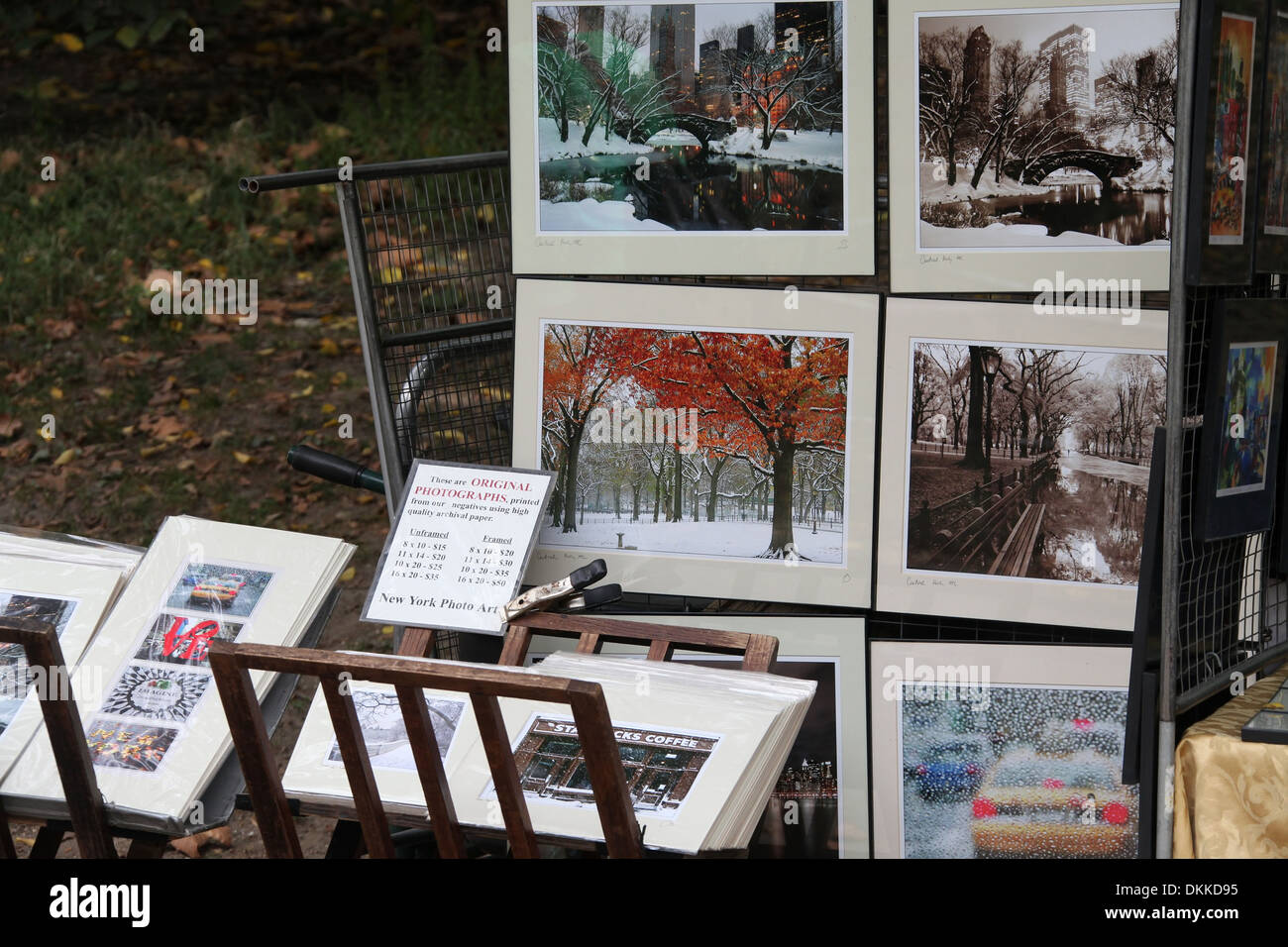 New York Bilder zum Verkauf in Central Park Stockfoto