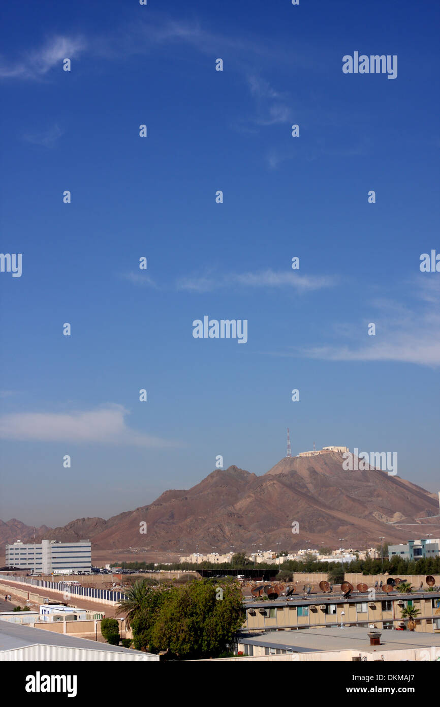 Berg am Rande der Medina, Saudi-Arabien Stockfoto