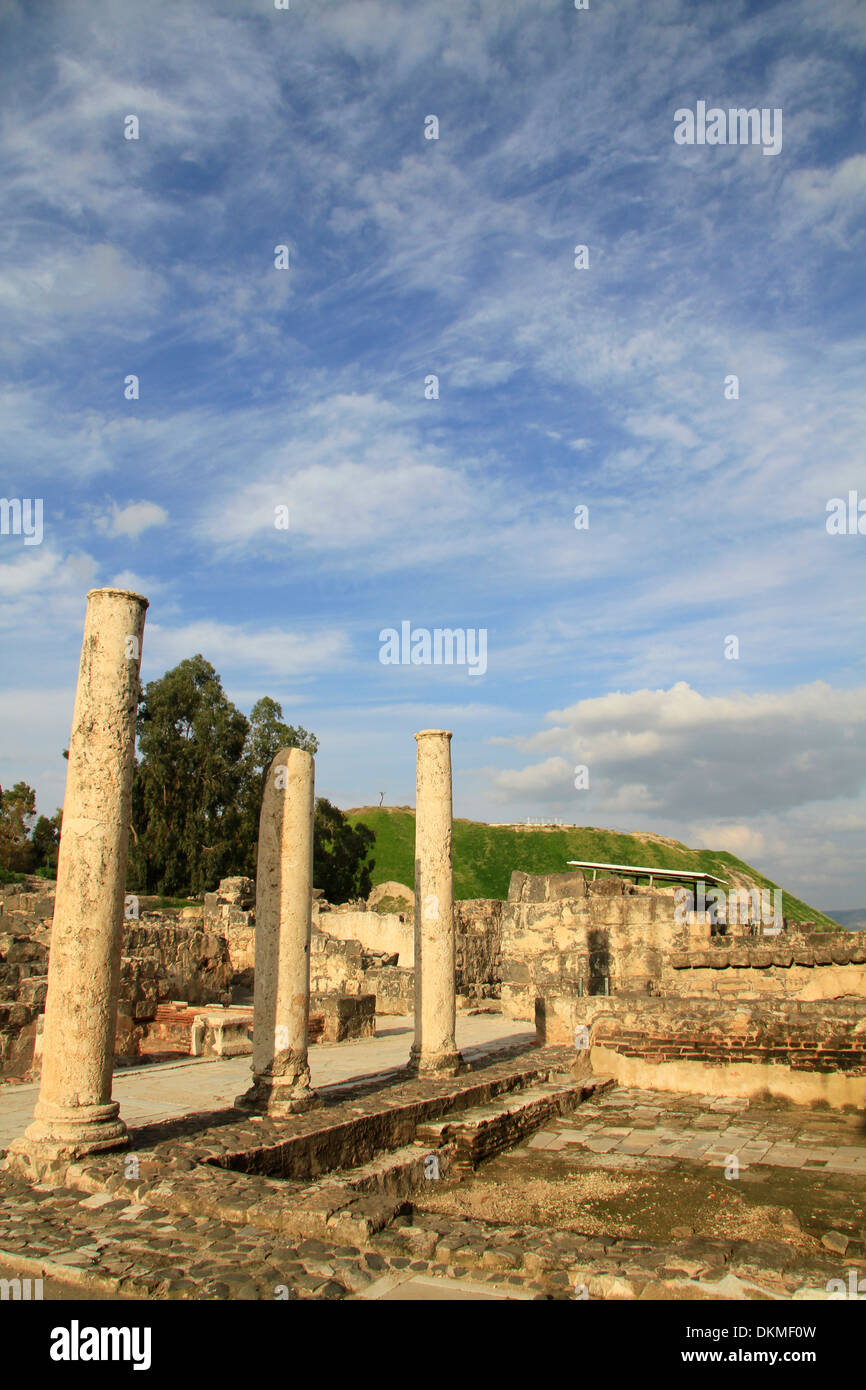 Beth Shean, das byzantinische Western Badehaus der Stadt Skythopolis Stockfoto