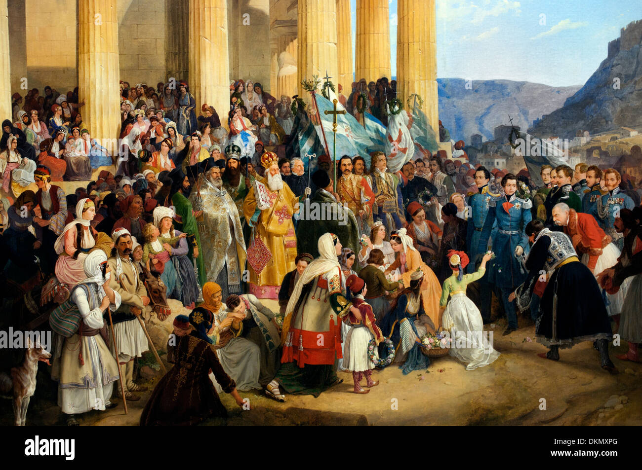 DIE Eingabe von König OTHON von Griechenland IN Athen (1839) PETER VON HESS (1792-1871) Deutsch Stockfoto