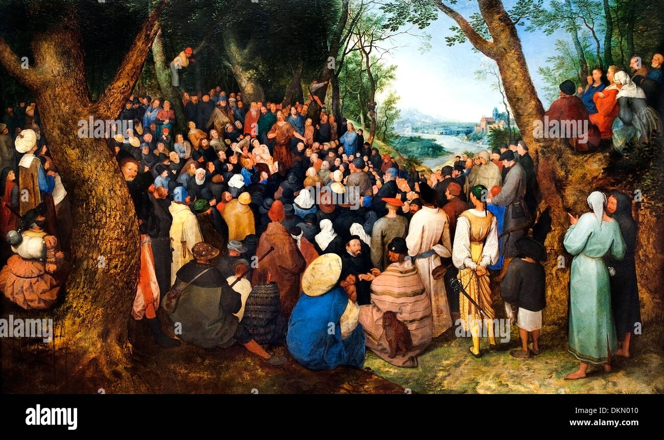 Predigt des Hl. Johannes des Täufers - Predigt des Hl. Johannes der Täufer Jan Brueghel ältere 1568 – 1625 flämischen Belgien Belgien Stockfoto Predigt des Hl. Johannes des Täufers - Predigt des Hl. Johannes der Täufer Jan Brueghel ältere 1568 – 1625 flämischen Belgien Belgien Stockfoto