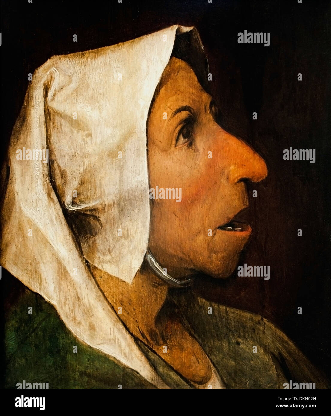 Den Kopf der alten Bäuerin Pieter Brueghel der ältere (1525 / 1530-1569) Belgien Belgien Stockfoto