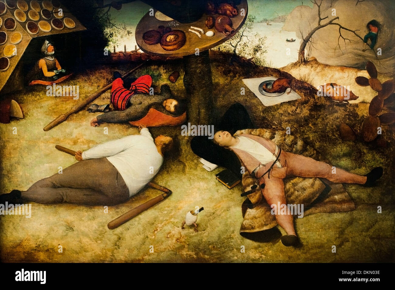 SCHLARAFFENLAND (1566) PIETER BRUEGEL D. Ä. (1525-1569) Belgien Belgien Stockfoto