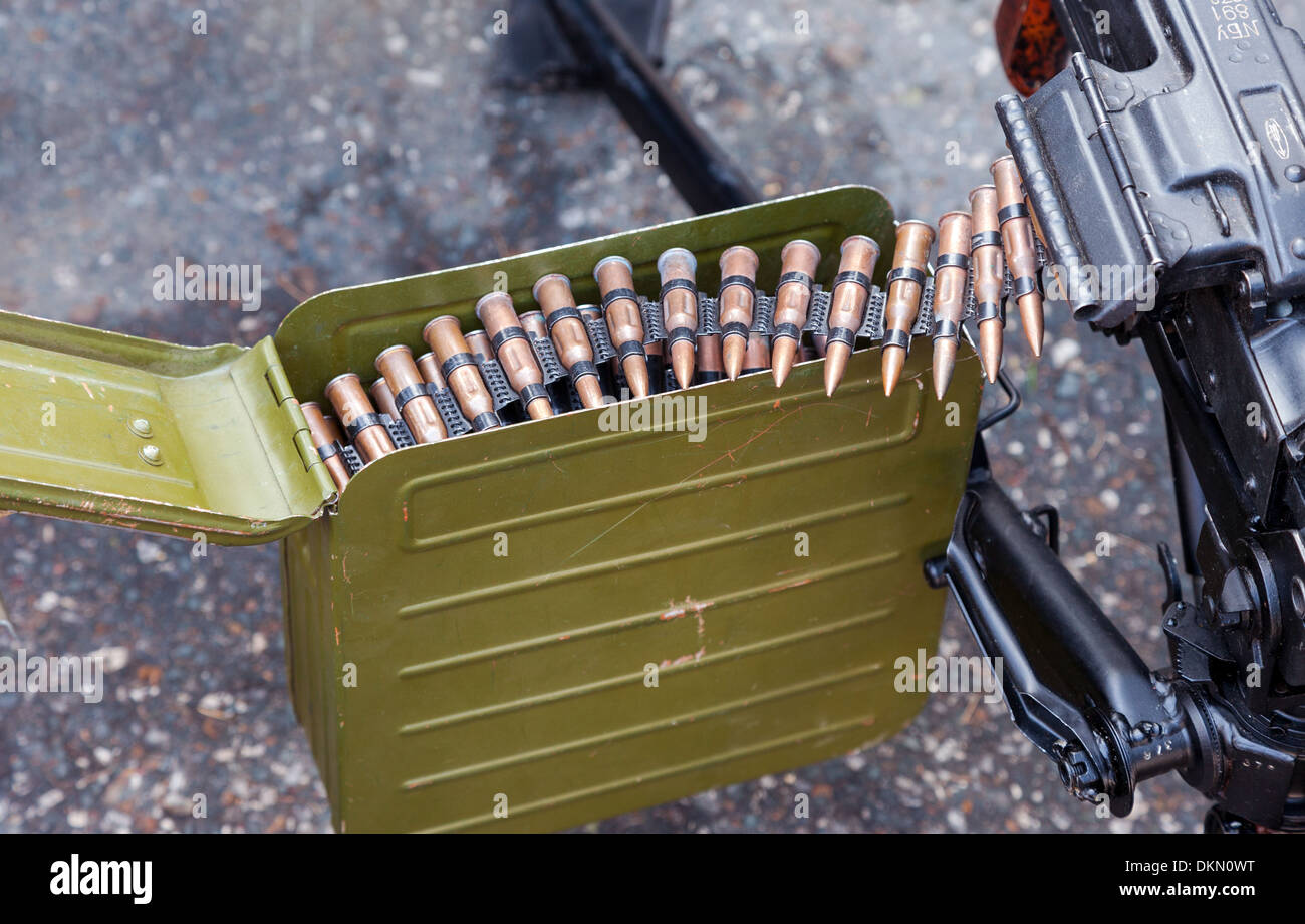 Allzweck-Maschinengewehr hautnah Stockfoto