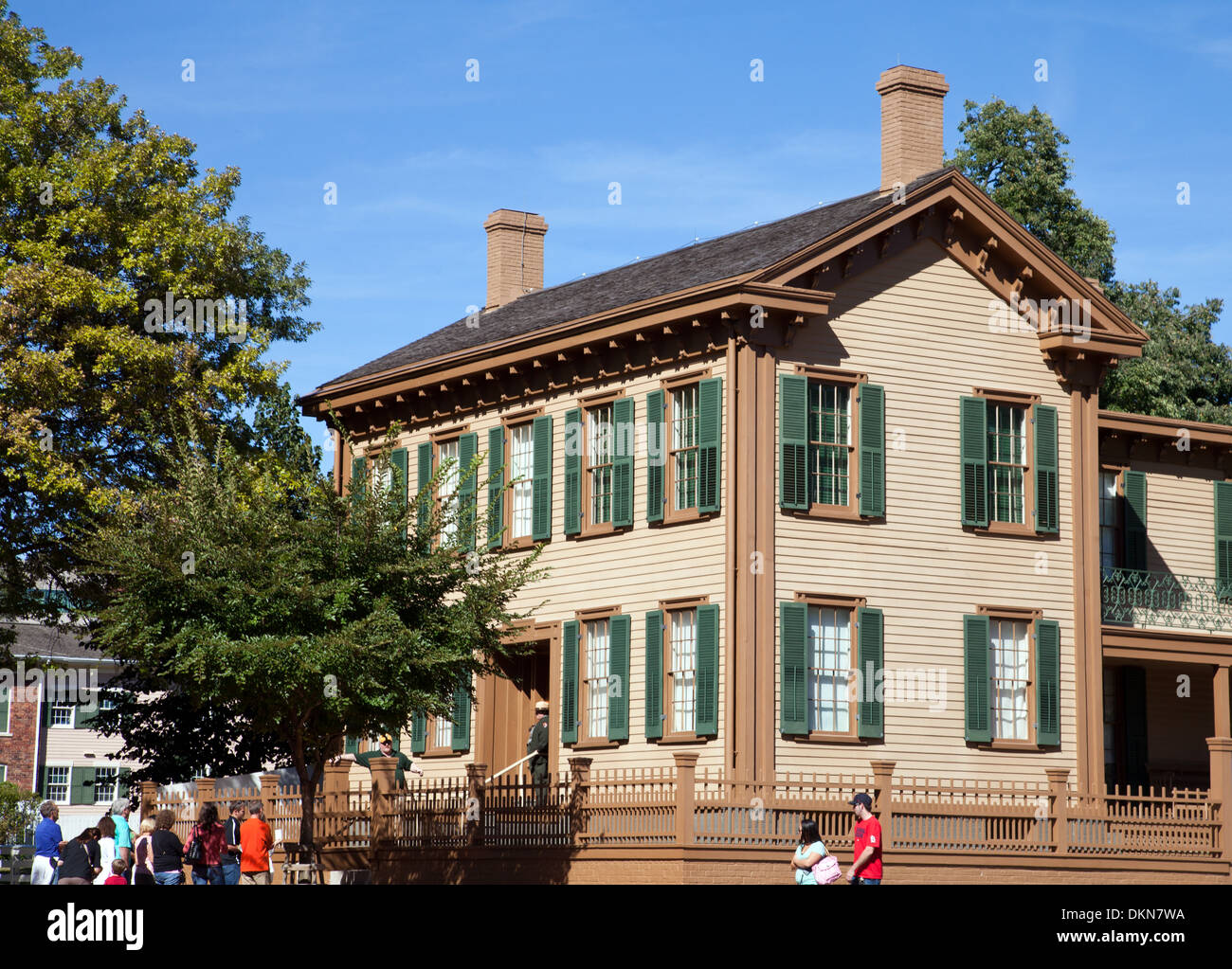 Springfield, IL: Lincolns Zuhause, das Herzstück der Lincoln National Historic Site. Stockfoto