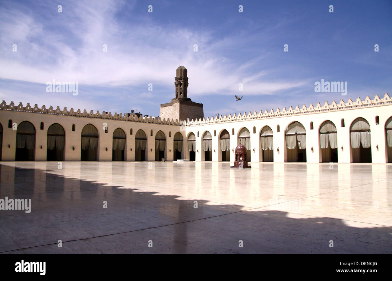 Al-Hakim Moschee Alt Kairo Innenwände Stockfoto