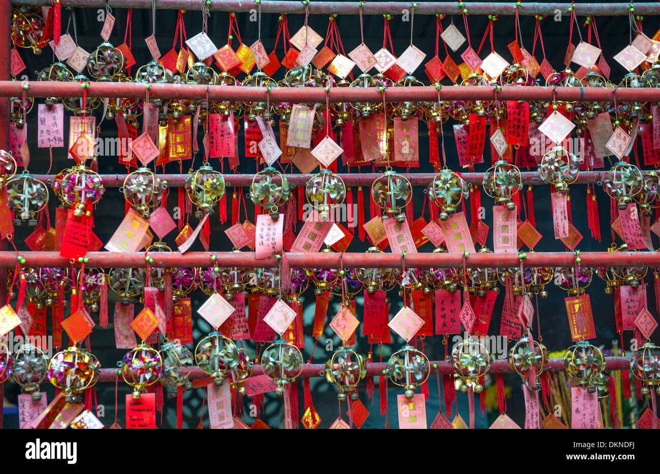 Wollen Karten bei taoistischen A-Ma-Tempel in Barra Square, Macao (Macau), SAR China Stockfoto