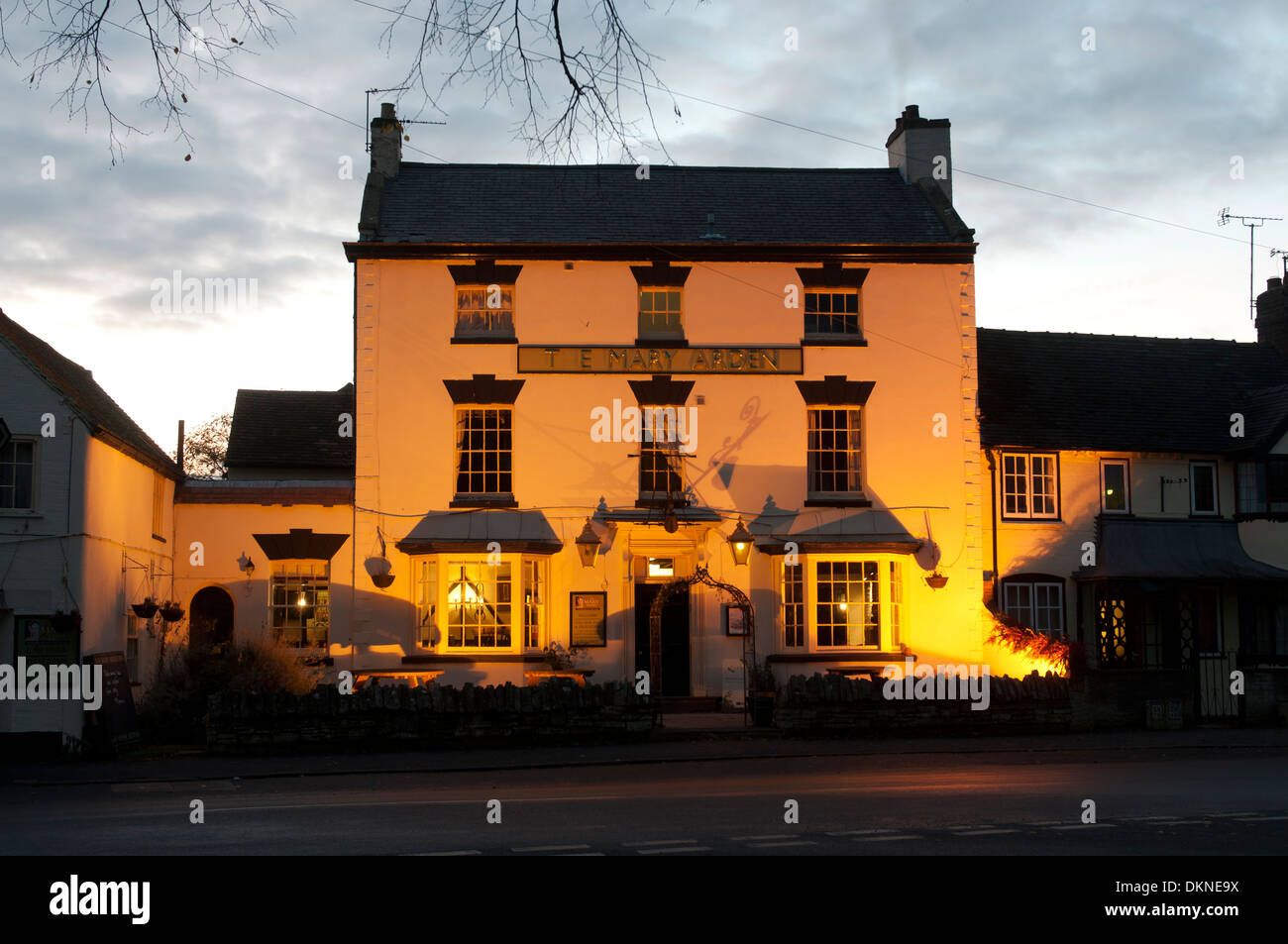 Der Pub Mary Arden, Wilmcote, Warwickshire, UK Stockfoto