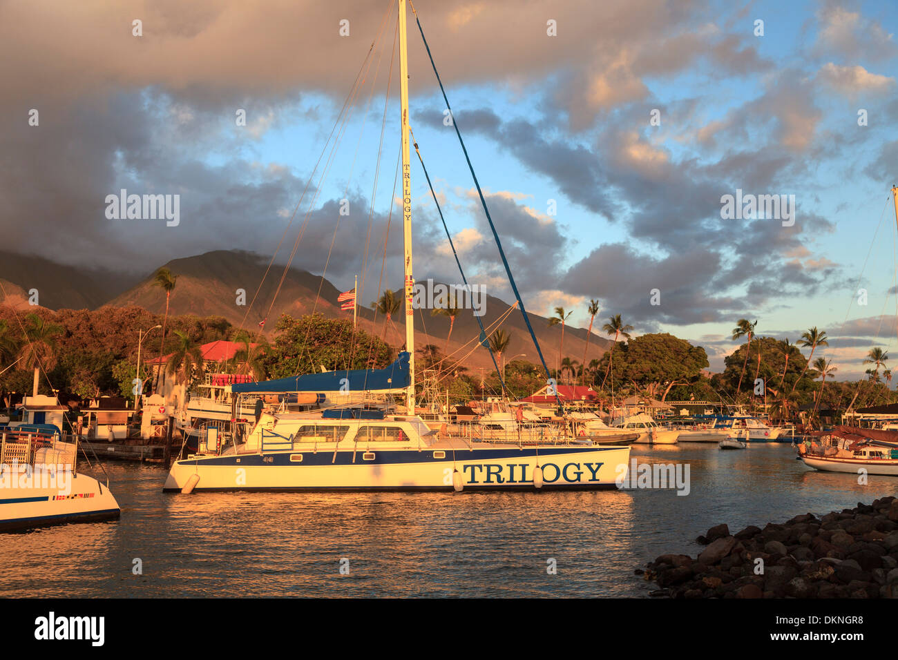 USA, Hawaii, Maui, Lahaina, historischen Hafen von Lahaina Stockfoto