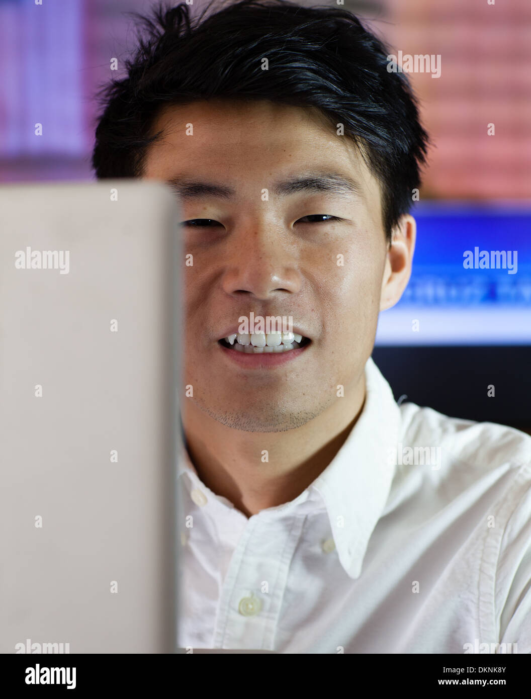 Junge Börsenmakler Stockfoto