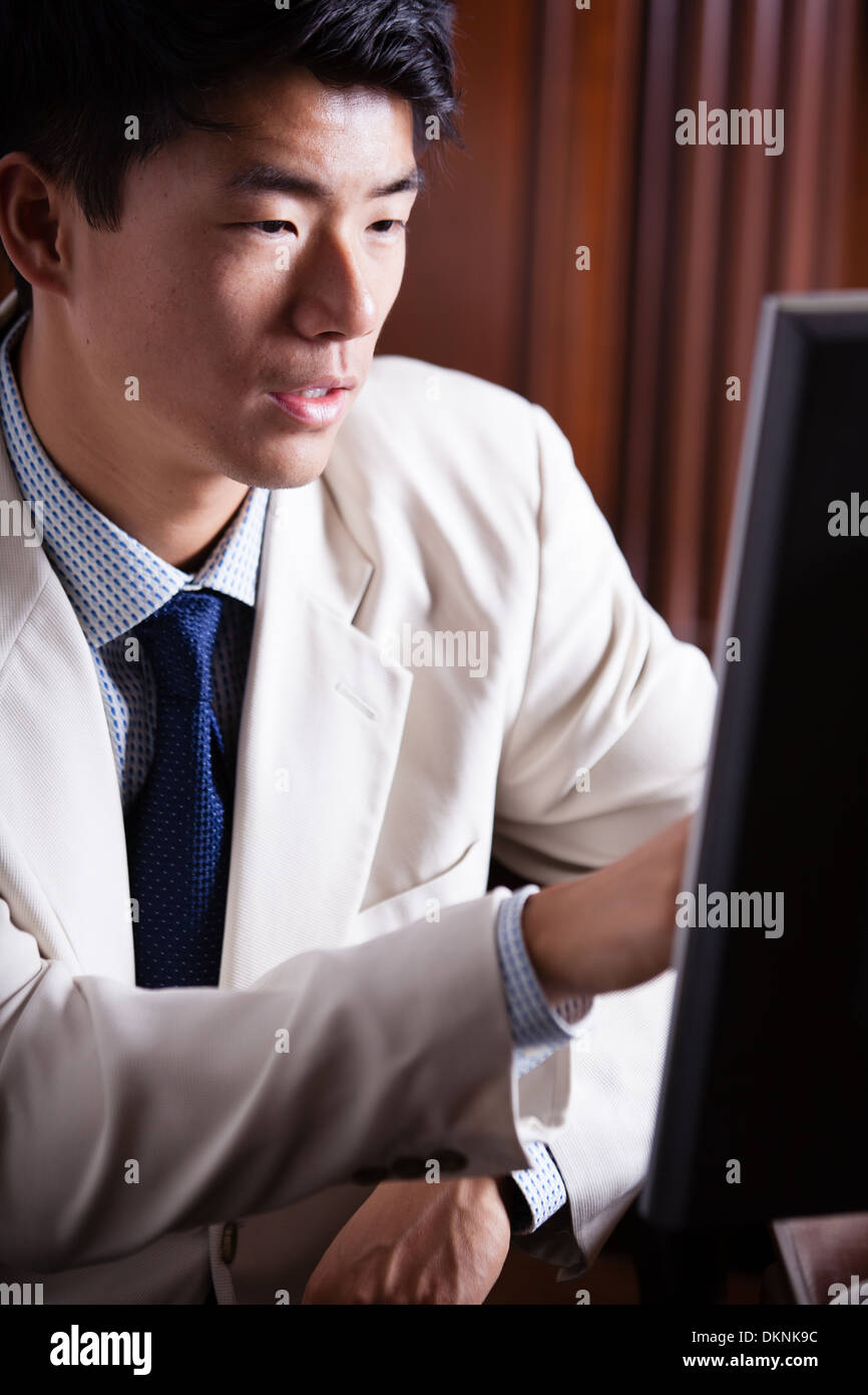 Junge Börsenmakler Stockfoto