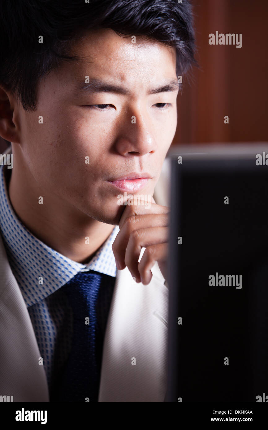Junge Börsenmakler Stockfoto