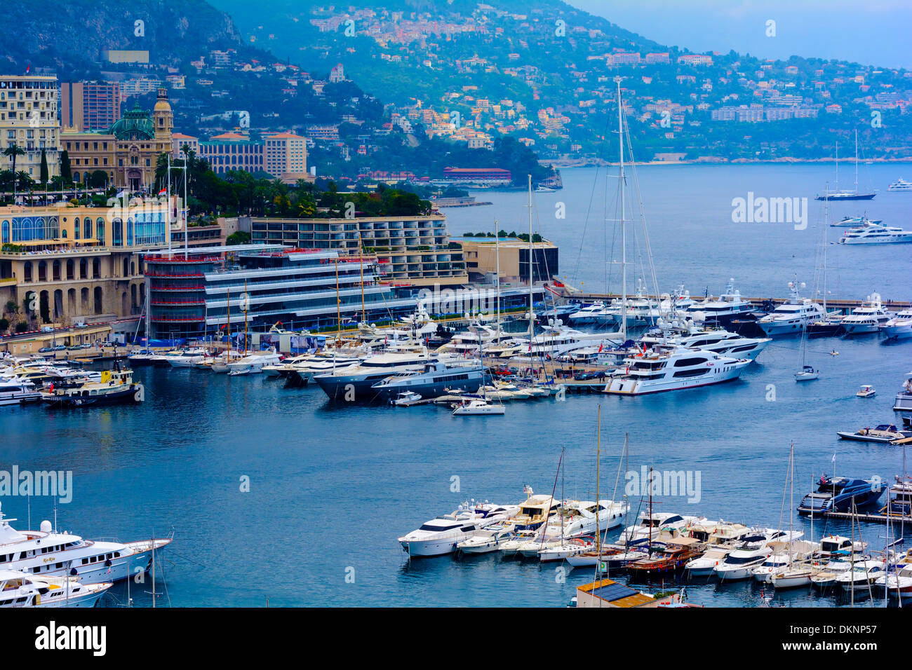 Monte-Carlo Stadtpanorama. Stockfoto