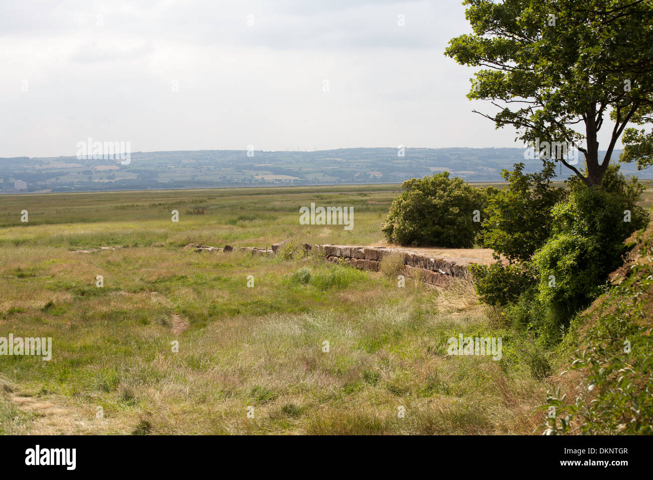 Die Website und die Reste der Denhall Quay am Little Neston zwischen heit und Neston Wirral Halbinsel Cheshire England Stockfoto