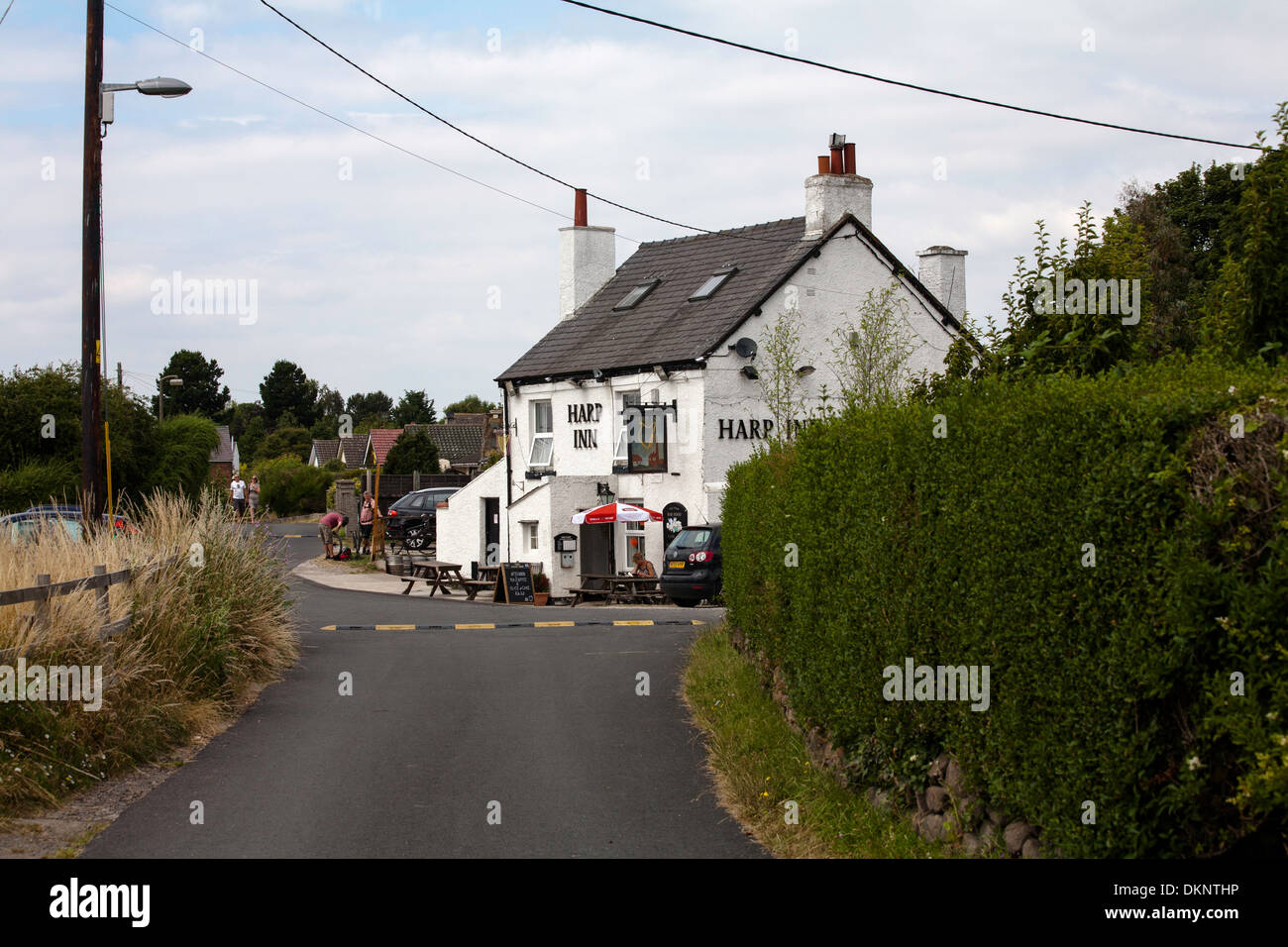 Die Harfe Inn Little Neston Halbinsel Wirral Cheshire England Stockfoto