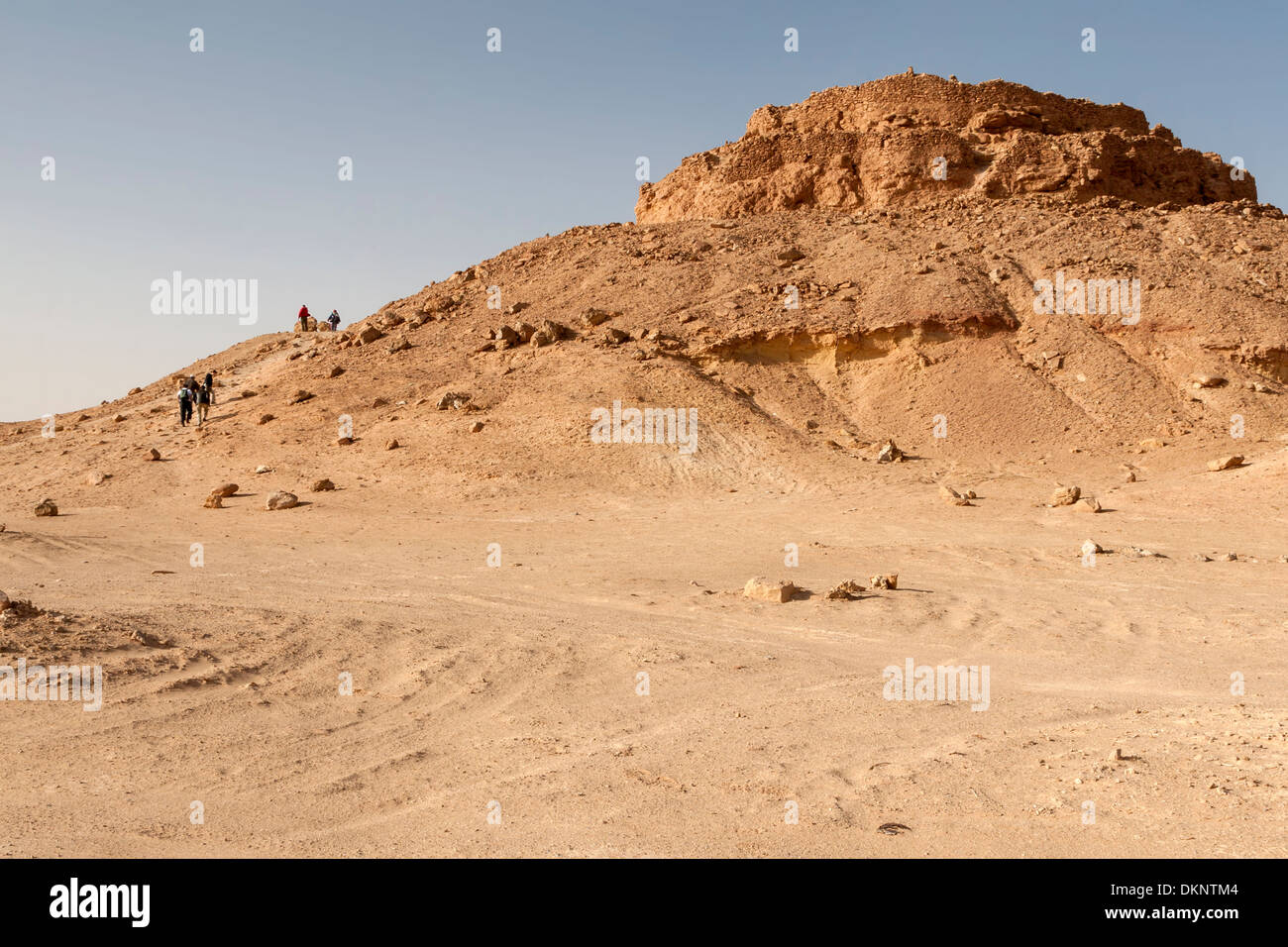 Libyen, Ras al-Ghul. Ruinen eines Forts aus der byzantinischen Epoche an der Grenze des heutigen Tunesien und Algerien. Stockfoto