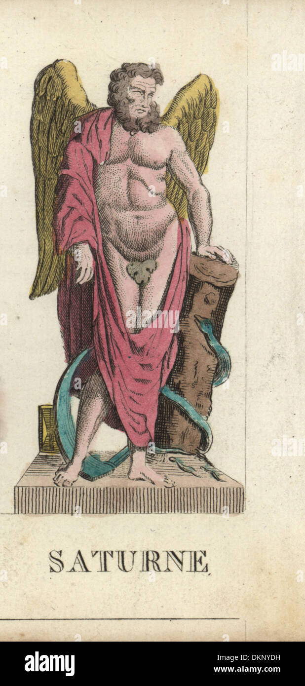 Saturn, römischer Gott des Reichtums und der Zeit. Stockfoto