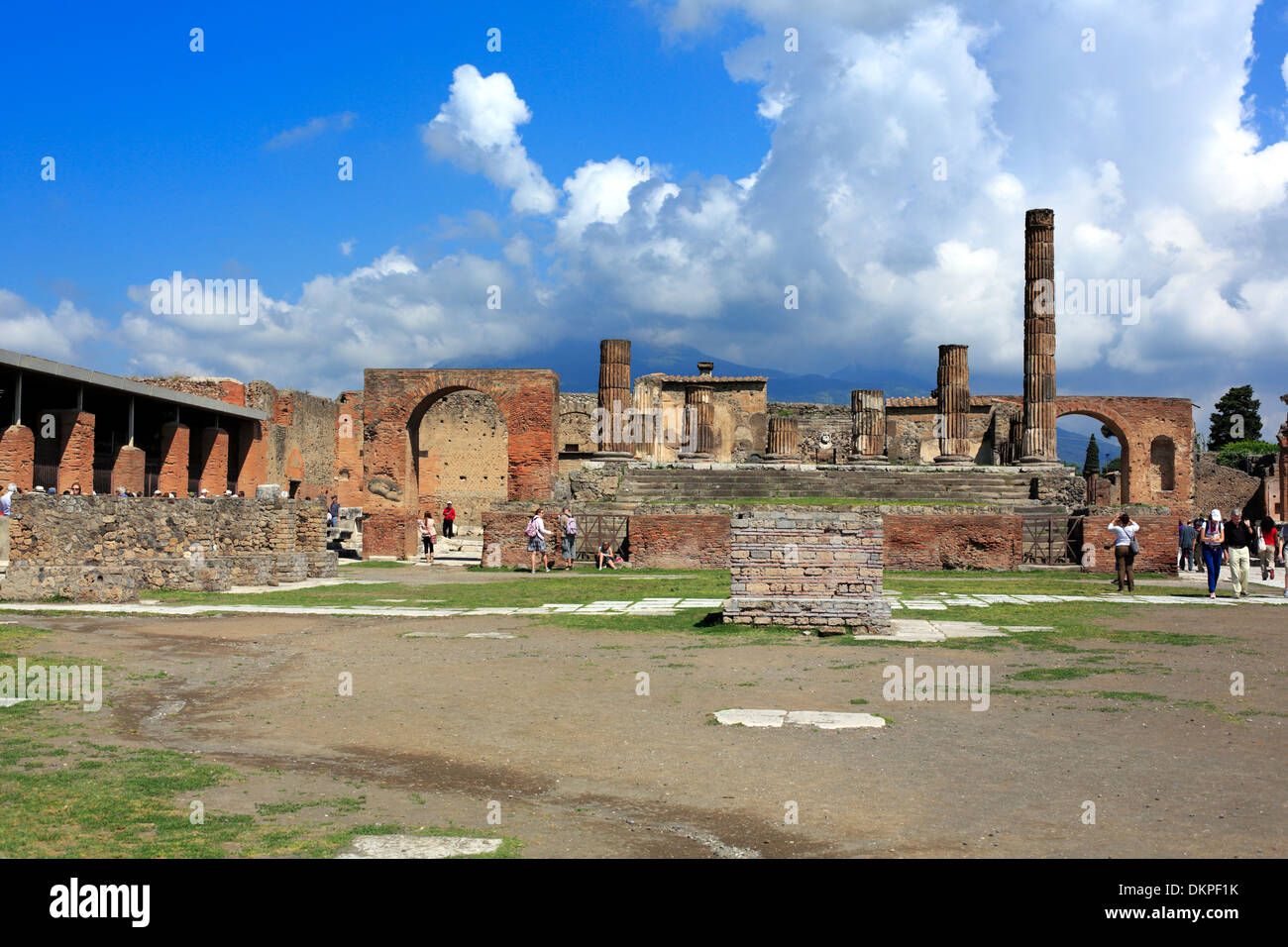 Tempel des Jupiter, Pompeji, Kampanien, Italien Stockfoto