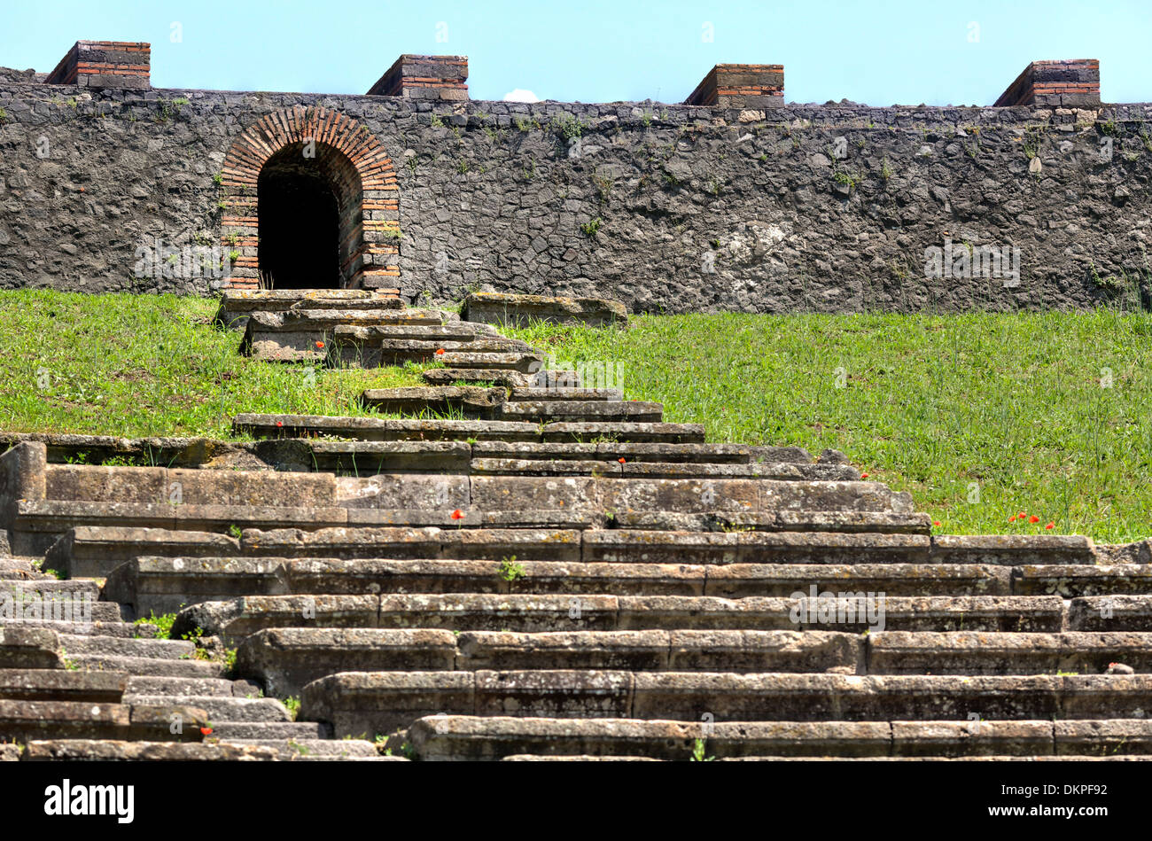 Theater, Pompeji, Kampanien, Italien Stockfoto