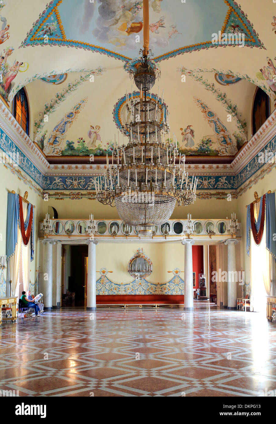 Palast Interieur, nationales Museum von Capodimonte, Neapel, Kampanien, Italien Stockfoto