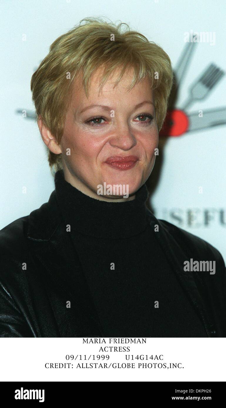 9. November 1999 - MARIA FRIEDMAN. ACTRESS.09/11/1999.U14G14AC. CREDIT: (Kredit-Bild: © Globe Photos/ZUMAPRESS.com) Stockfoto