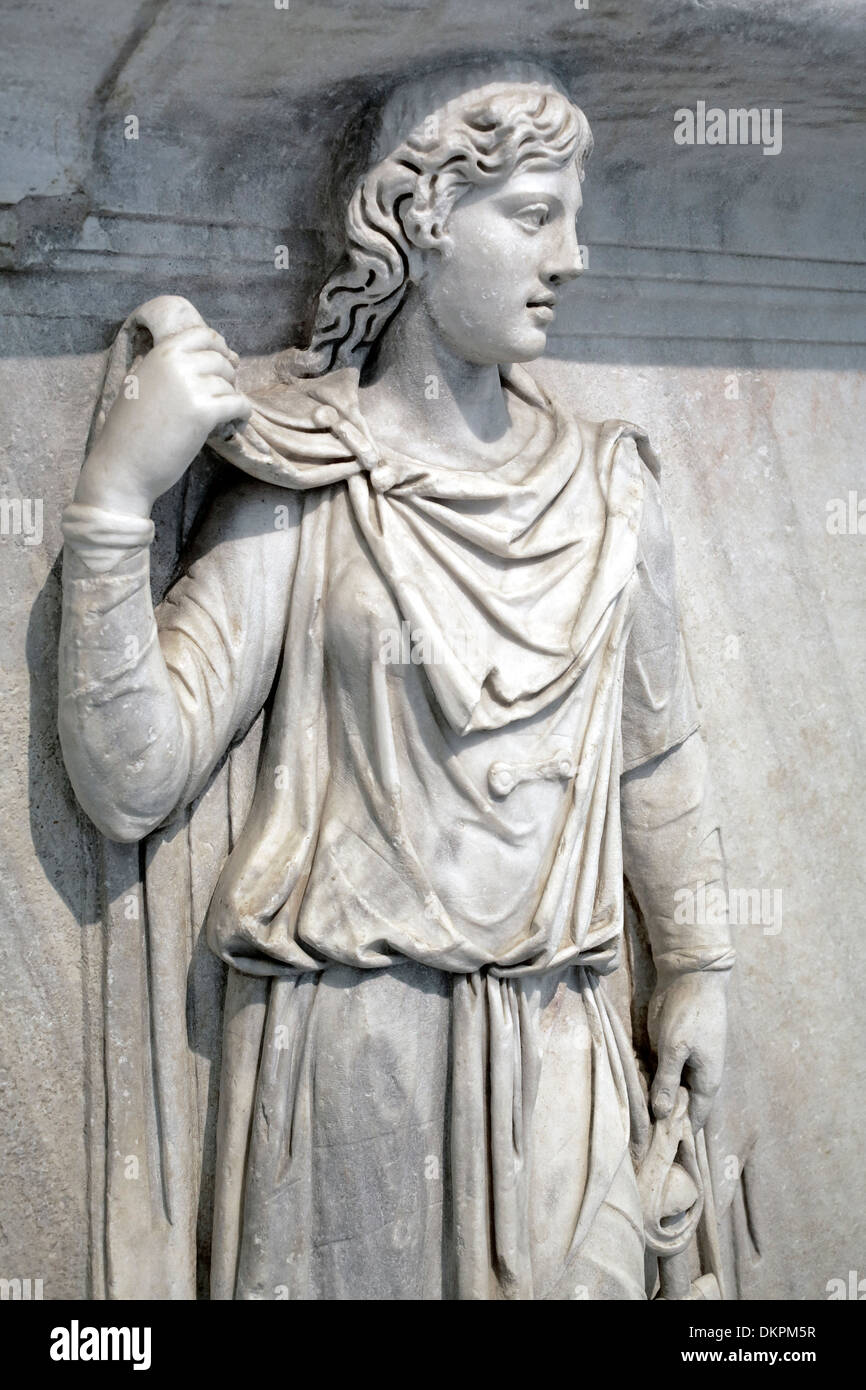 Antikes Relief, Archäologischen Nationalmuseum Neapel, Kampanien, Italien Stockfoto