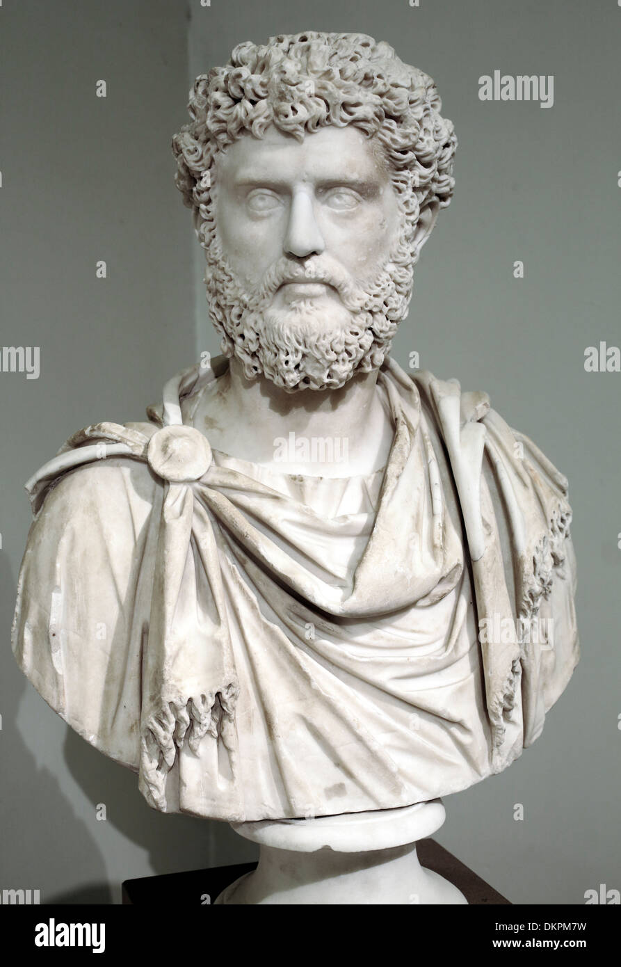 Büste des Mannes (160), das Archäologische Nationalmuseum, Neapel, Kampanien, Italien Stockfoto