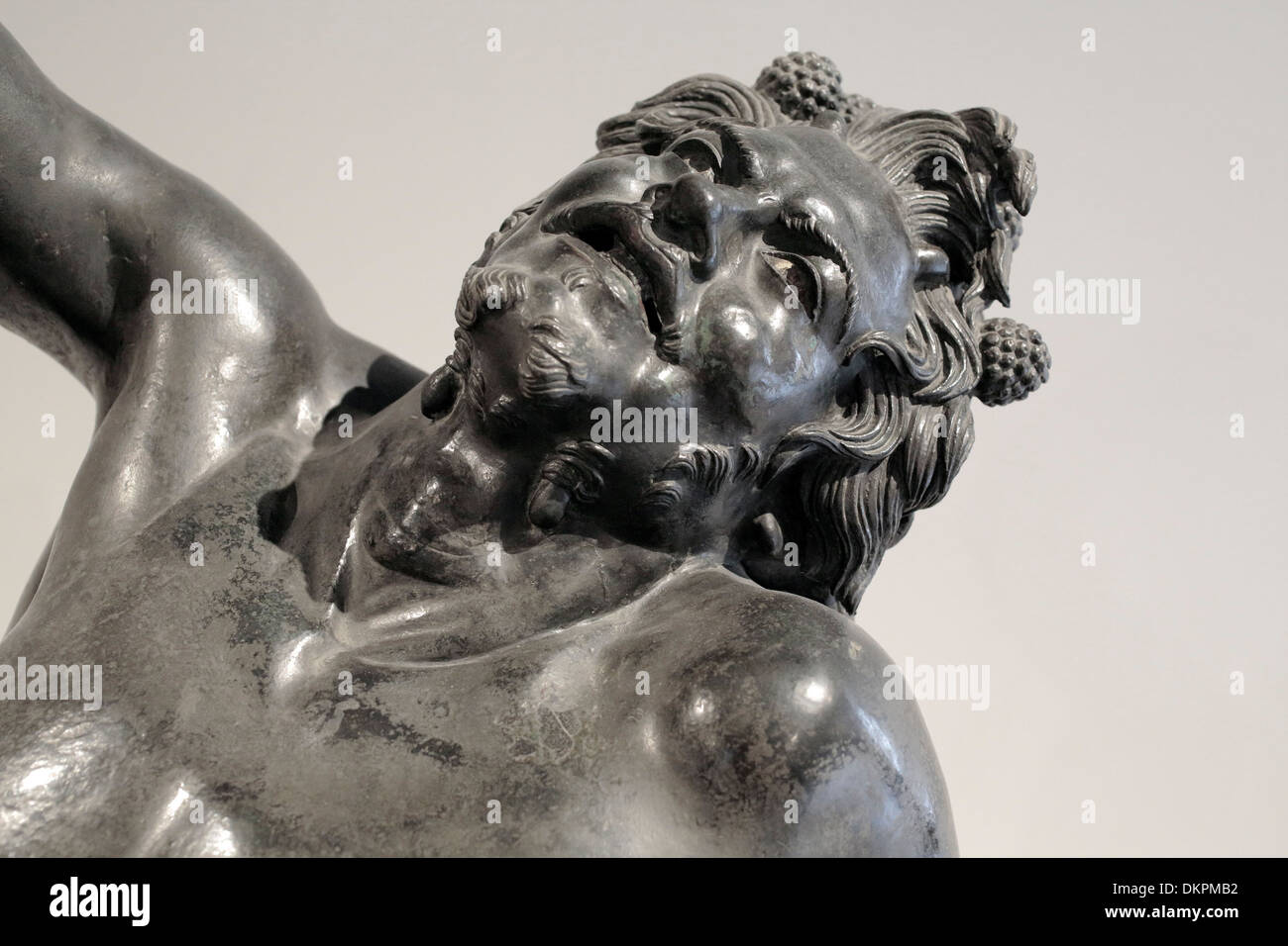 Betrunkenen Satyr, Statue des nationalen archäologischen Museum, Neapel, Kampanien, Italien Stockfoto