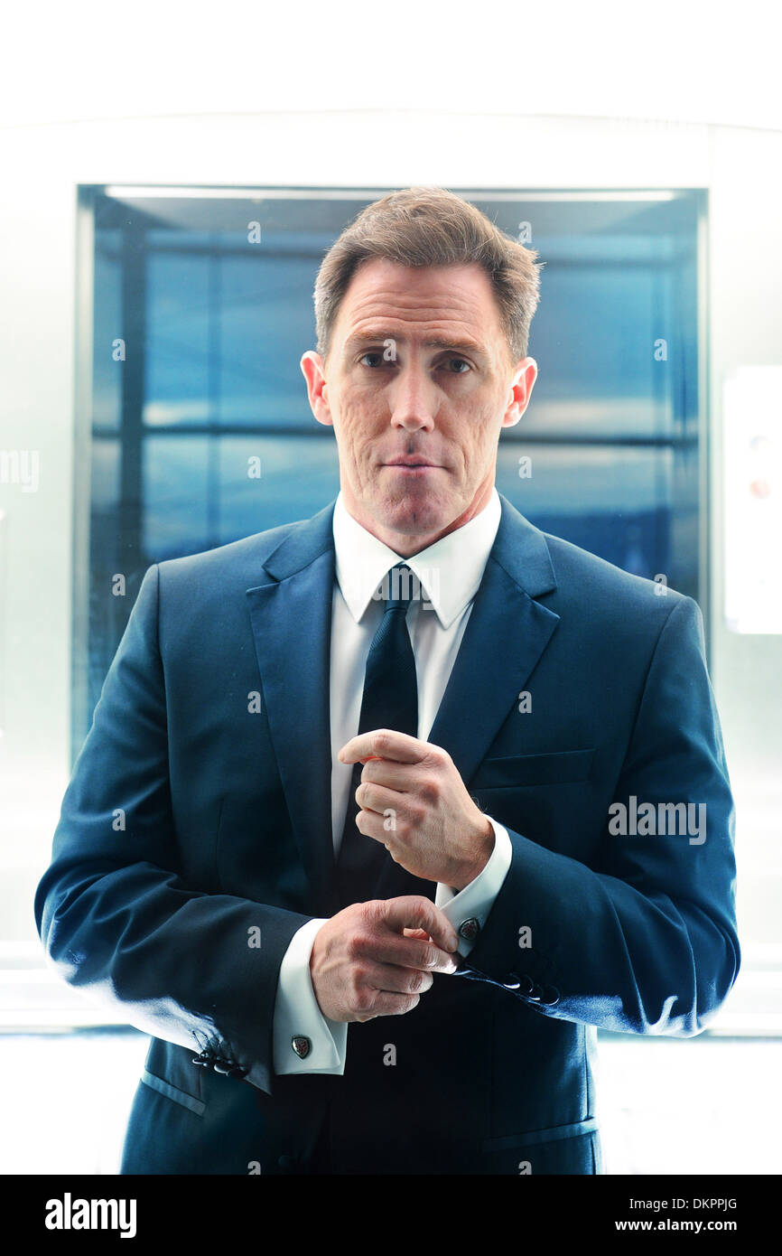 Walisischer Schauspieler und Komiker Rob Brydon. Stockfoto