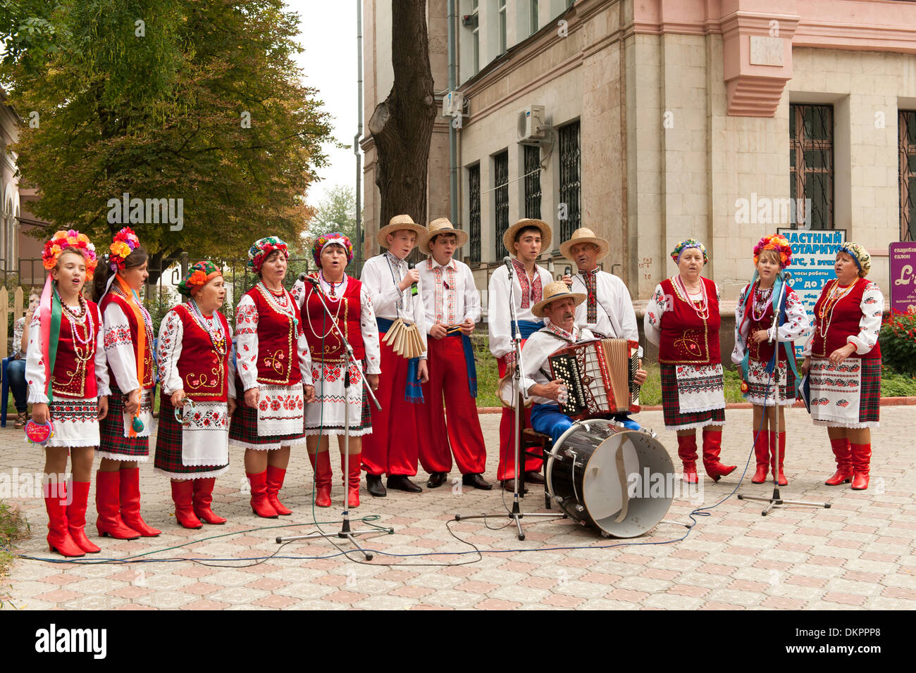 Unabhängigkeitstag (2. September) Feierlichkeiten in Tiraspol, Hauptstadt von Transnistrien. Stockfoto