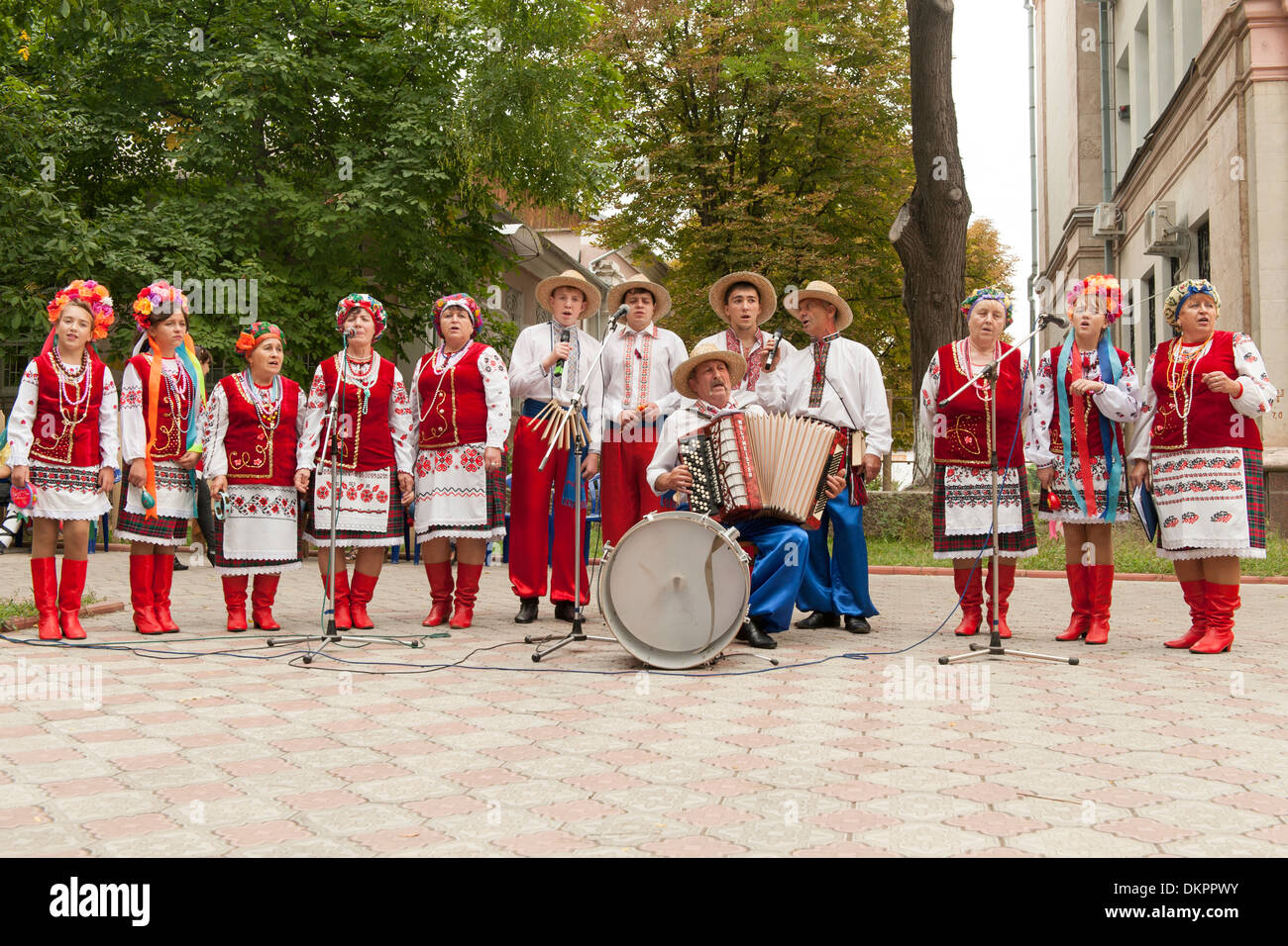 Unabhängigkeitstag (2. September) Feierlichkeiten in Tiraspol, Hauptstadt von Transnistrien. Stockfoto