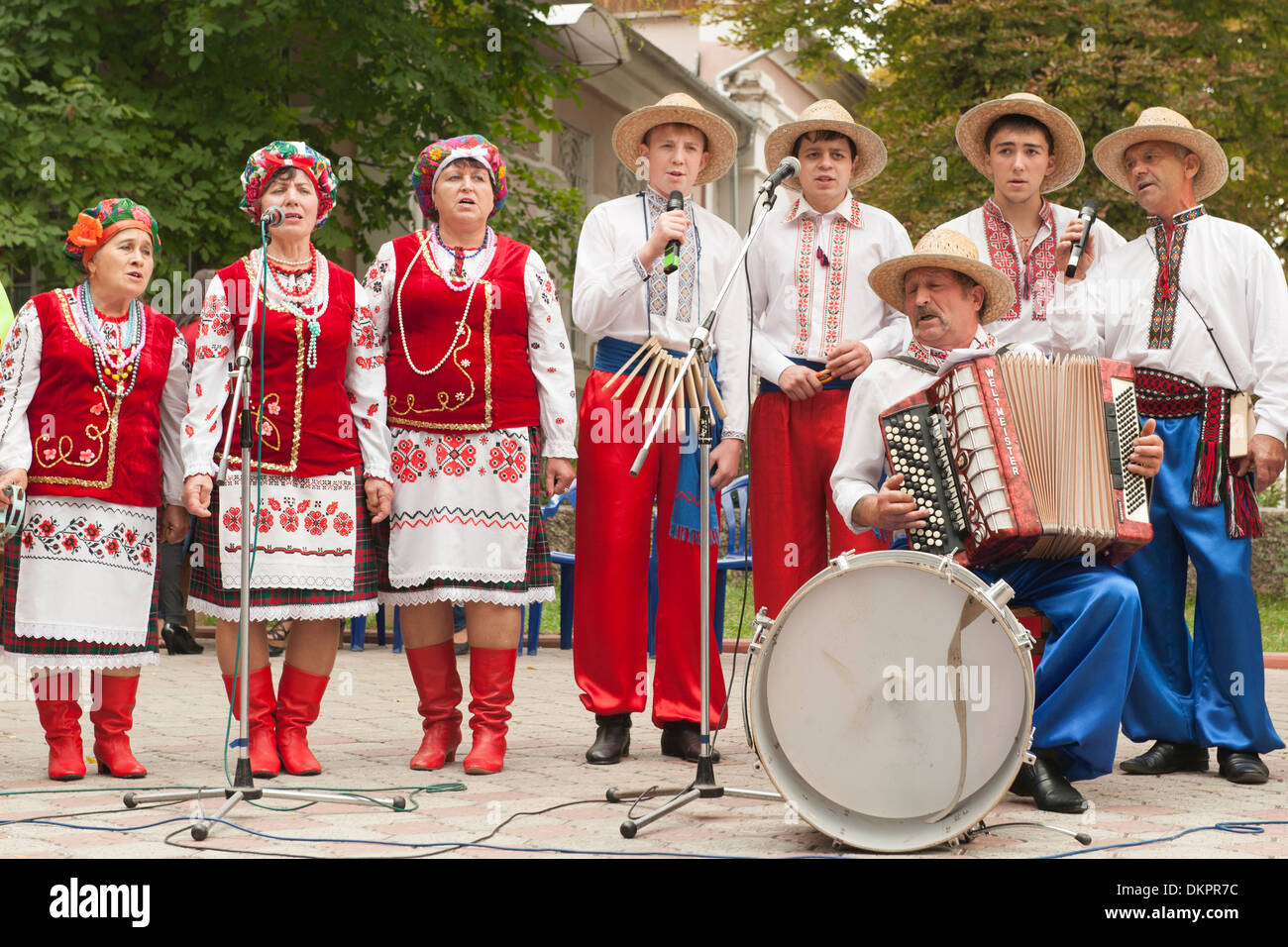 Unabhängigkeitstag (2. September) Feierlichkeiten in Tiraspol, Hauptstadt von Transnistrien. Stockfoto