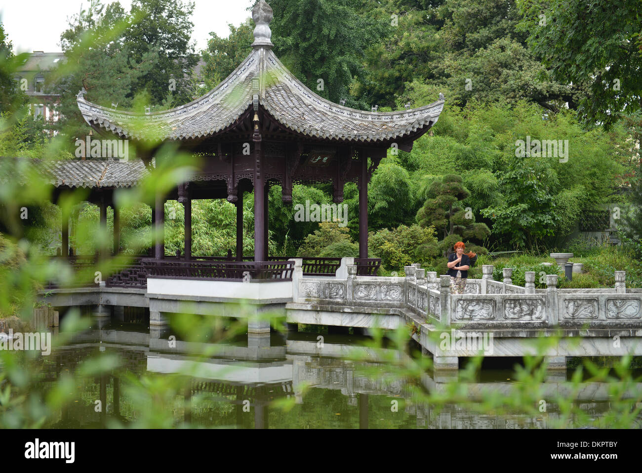 Chinesische Garten, Bethmannpark, Frankfurt am Main, Hessen