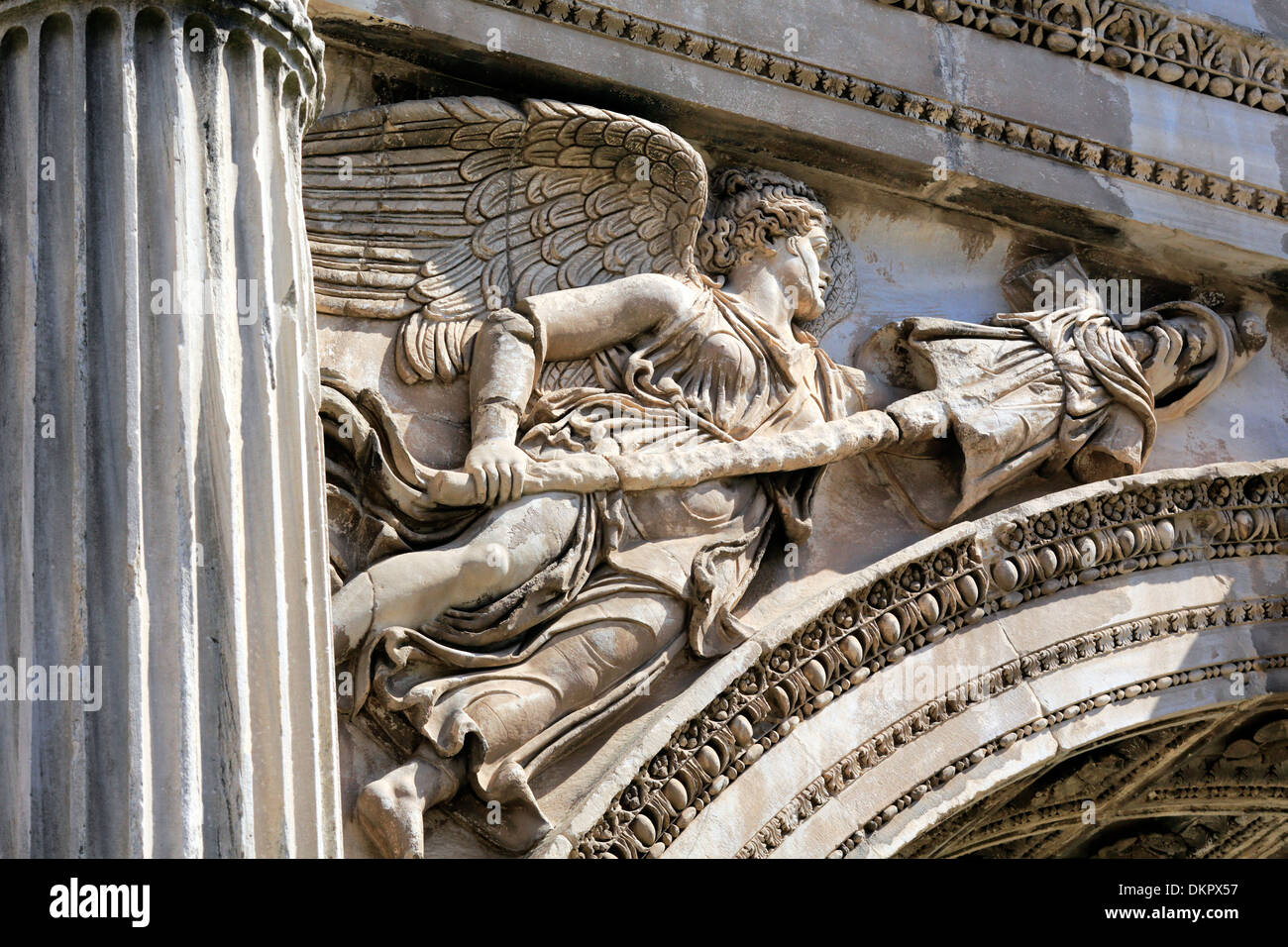 Triumphbogen des Septimius Severus, Forum Romanum, Rom, Italien Stockfoto