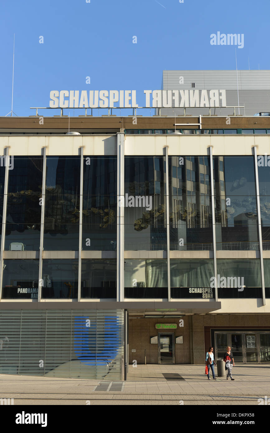 Schauspielhaus, Willy-Brandt-Platz, Frankfurt am Main, Hessen, Deutschland Stockfoto