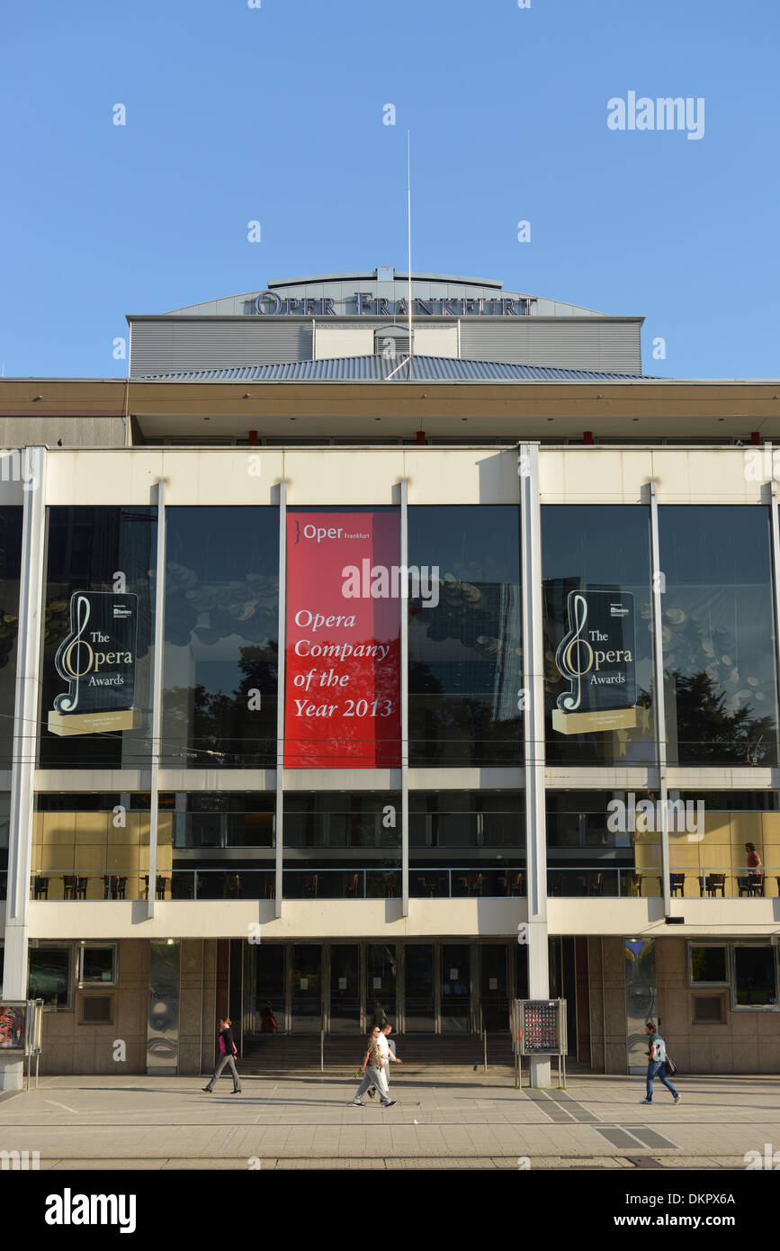 Oper, Willy-Brandt-Platz, Frankfurt Am Main, Hessen, Deutschland Stockfoto