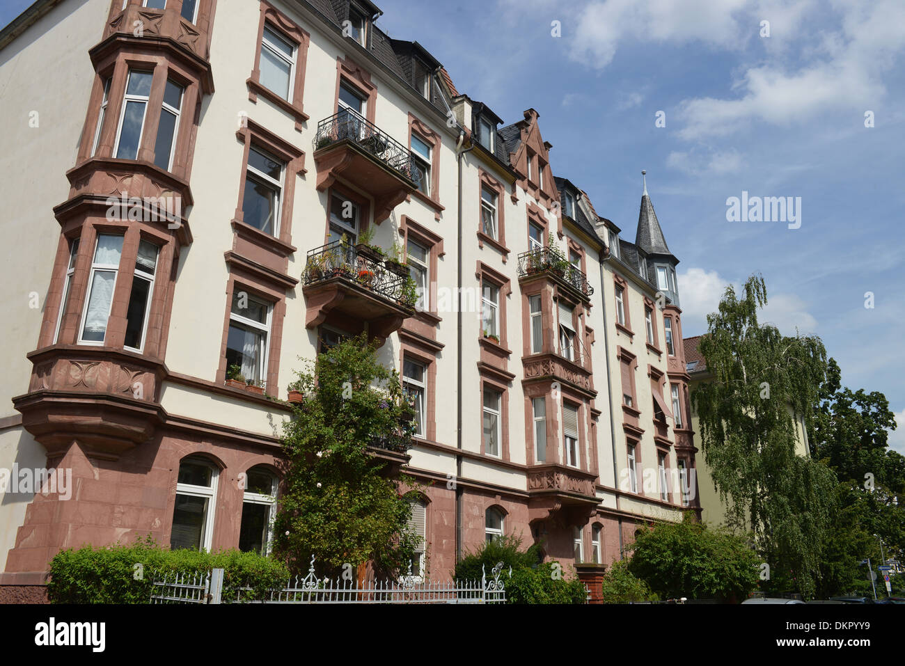 Altbau, Danneckerstrasse, Sachsenhausen, Frankfurt am Main, Hessen, Deutschland Stockfoto