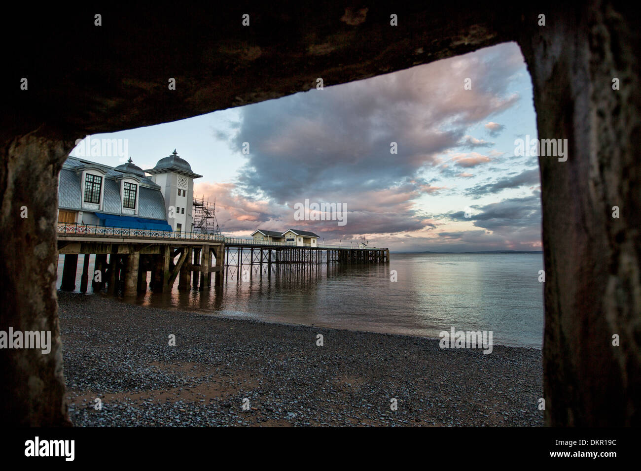 Penarth Pier und Pavilion auf der South Wales Küste westlich von Cardiff. Stockfoto