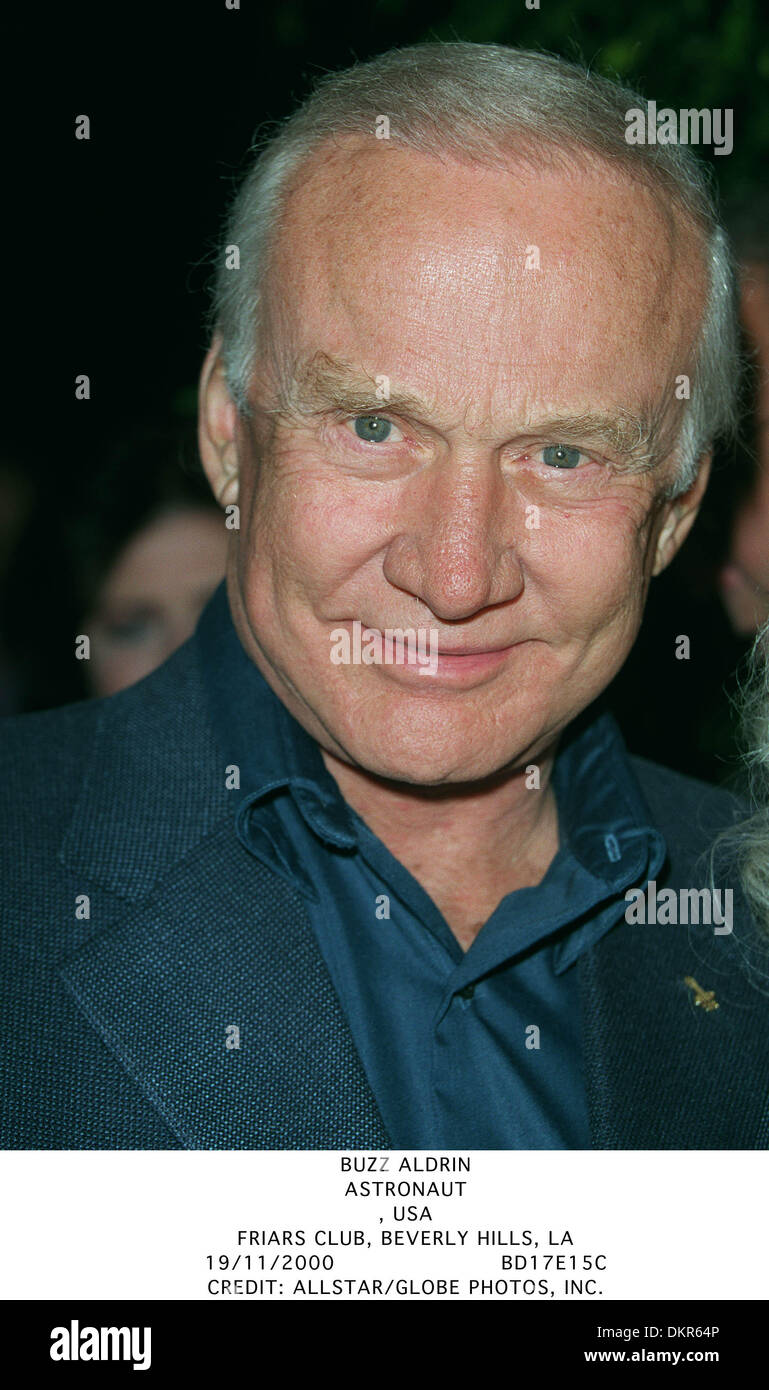 19. November 2000 - Mönch-Verein, BEVERLY HILLS, LA - BUZZ ALDRIN. ASTRONAUT, USA. FRIARS CLUB, BEVERLY HILLS, LA.19/11/2000.BD17E15C. CREDIT: (Kredit-Bild: © Globe Photos/ZUMAPRESS.com) Stockfoto