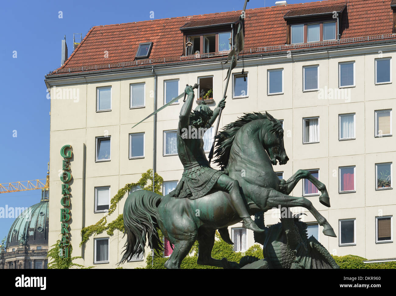 St. Georg, Nikolaiviertel, Mitte, Berlin, Deutschland Stockfoto